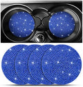 Osilly 4PCS 2.75 Inch Rhinestone Cup Holder Coasters, Dark Blue by Osilly