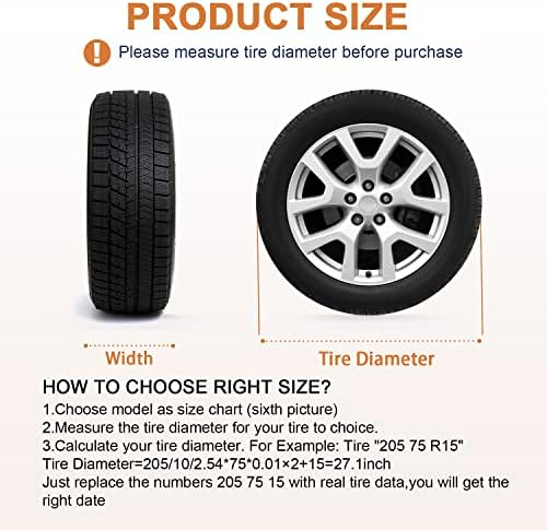 Kayme Rv Tire Covers 4 Pack, Waterproof Wheel Cover Travel Trailer Camper Truck - Image 4