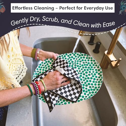 Microfiber Hand Towel & Washcloth Set, Double-Sided Waffle Weave Set of Two - Image 2