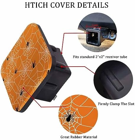 Spider Web Receiver Hitch Cover, Halloween Spider Cobwebs Towing Hitch Cover - Image 3