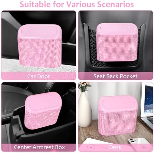 Accmor Bling Pink Car Trash Can - Image 7