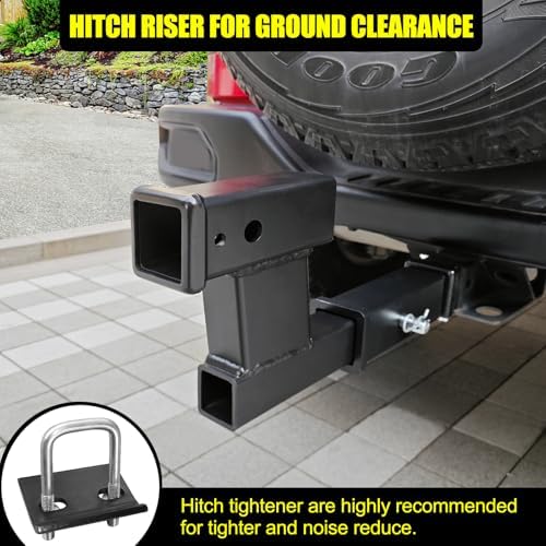 KAIRAY Trailer Receiver Hitch Riser Extender Adapter 6" Drop/Riser, 7500lbs - Image 6