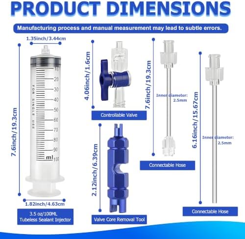 3.5 oz/100ML Tubeless Sealant Injector - Image 2