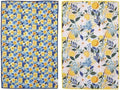 Ritz Waffle Microfiber Kitchen Towel 2pc Set – Ditzy and Flowers – Citrus & by RITZ