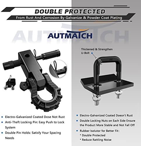 AUTMATCH Hitch Tightener Anti-Rattle Clamp - Image 6