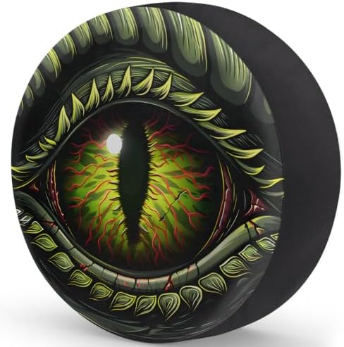 Dragon Eyes Green Spare Tire Cover Dust-Proof Wheel Protector - Image 2
