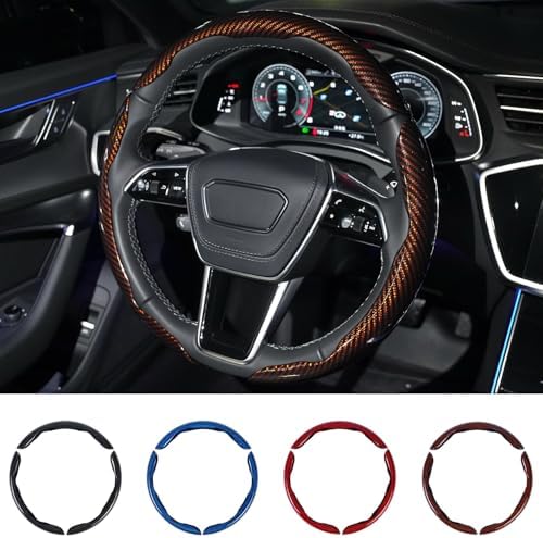 Hiseanllo Carbon Fiber Steering Wheel Cover 3PCS Set – Anti-Slip, by HiseanlloTech
