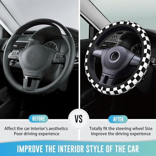 Steering Wheel Cover 15 Inch Breathable - Image 3