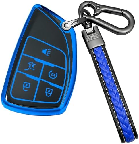 for Chevrolet Key Fob Cover, TPU Protective Key Case by Yonmcfn
