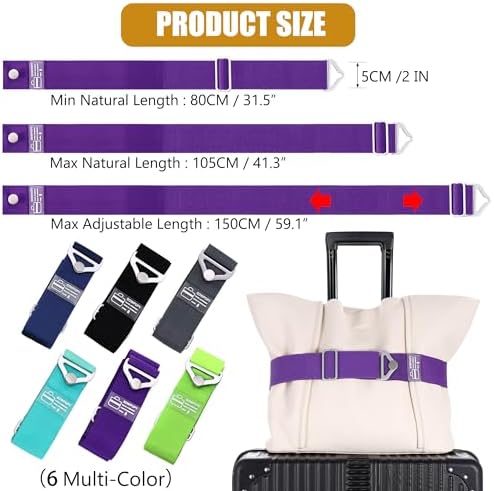 SOWPOPY Travel Belt Luggage Straps - Image 3
