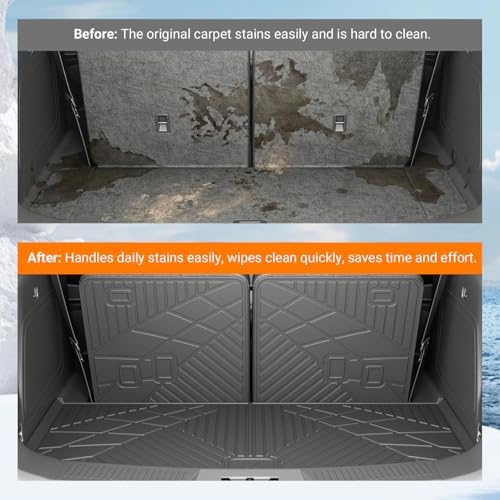 powoq 6&7 Seats Cargo Mat Trunk Mat Compatible - Image 4