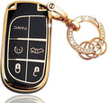 OLLEN TPU Key Fob Cover with Bling Ring, Fit by OLLEN