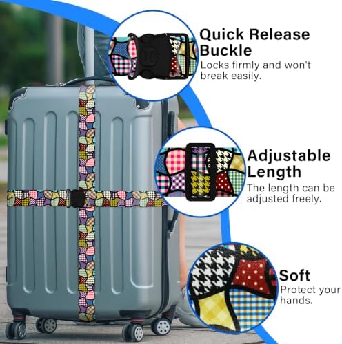 Luggage Straps for Suitcases, Travel Adjustable Belt - Image 2