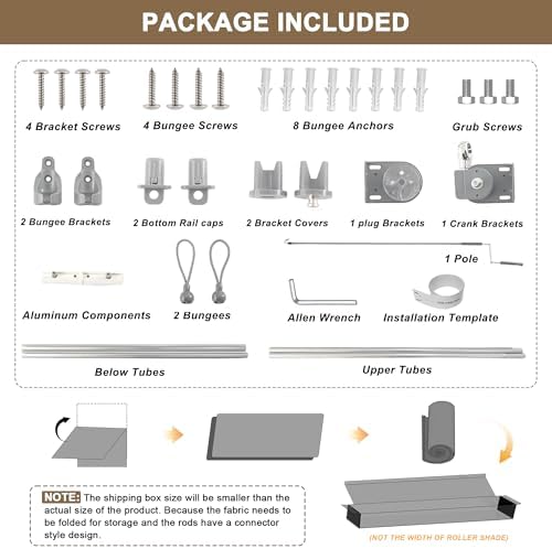 AOSKY Cordless Patio Roll Up Blinds - Image 5