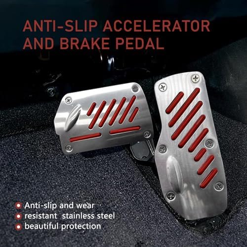 2 PCS Car Foot Pedal Pads, Brake and Accelerator Pedal Cover Sets, Non-Slip - Image 4