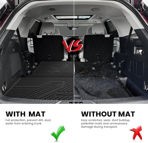 LASFIT Cargo Mat for Ford Explorer 2020-2025 2026 2027 Backrest Liner - Image 3