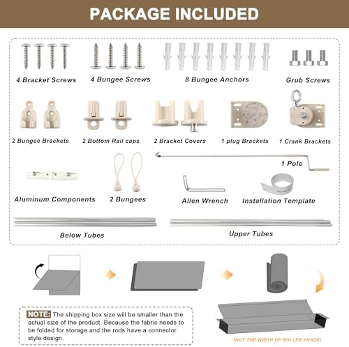 AOSKY Cordless Patio Roll Up Blinds - Image 5