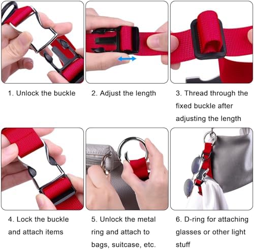 Wisdompro Jacket Gripper Strap for Travel, Add a Bag Luggage Straps - Image 5