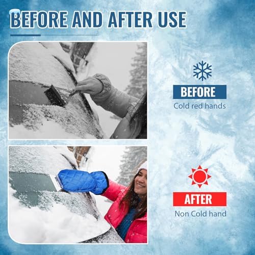 WILLBOND Ice Scraper with Glove Waterproof Ice Scrapers - Image 4