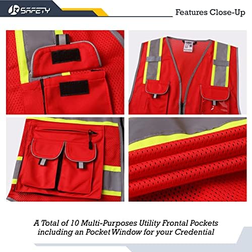 JKSafety Safety Vest for Men Women - Image 4