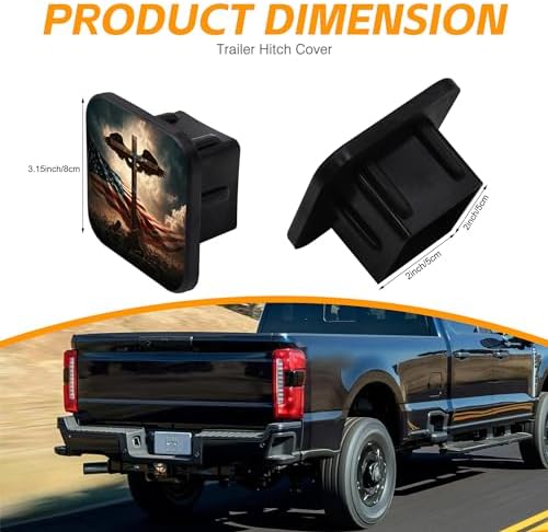 Trailer Hitch Cover, American Flag - Image 2