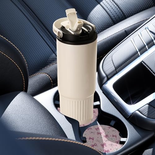 2 Pack Car Coasters for Cup Holders, Cute Car Accessories Interior - Image 6