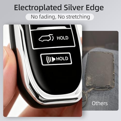 for Toyota Key Fob Cover with Keychain, Soft TPU Key Fob Holder, Fit - Image 5