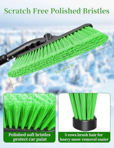 HEEYA Snow Brush for Car, Extendable Ice Scraper - Image 3