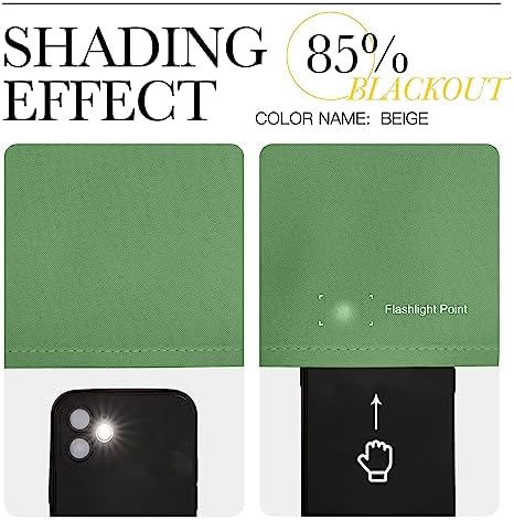 NICETOWN Forest Green Blackout Curtains, 2 Panels - Image 4