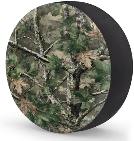 Camouflage Green Spare Tire Cover Dust-Proof Wheel Protector - Image 2