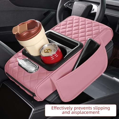 5 in 1 Nappa Leather Console Armrest Cover - Image 3