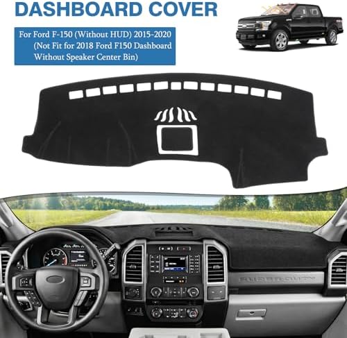 FIILINES Dash Cover for 2015-2020 Ford F-150 F150 Accessories, Dashboard Cover - Image 2
