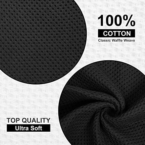 Kitinjoy 100% Cotton Waffle 6-Pack Kitchen Towels - Image 2