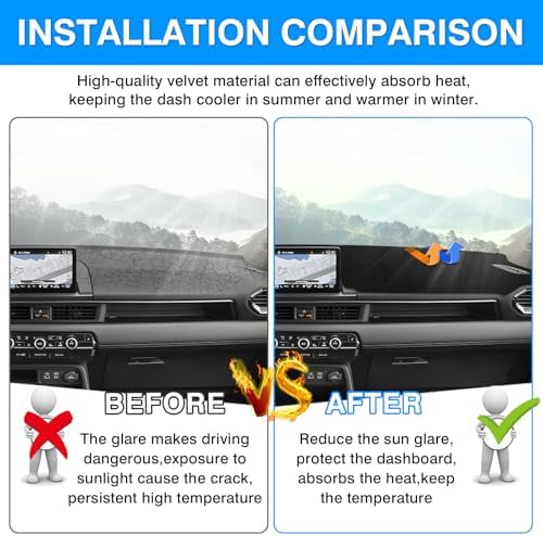 Autorder Dashboard Cover Mat for 2023 2024 2025 2026 Honda Pilot Accessories - Image 3