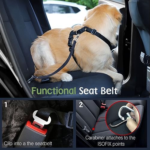 VavoPaw Dog Seat Belt, Safety Vest Dog Car Harness - Image 4