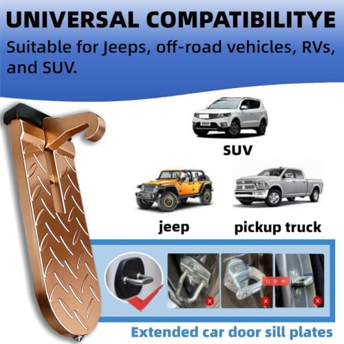 Car Door Step for Roof Access, Extended Folding Door Latch Step, Non-Slip - Image 5