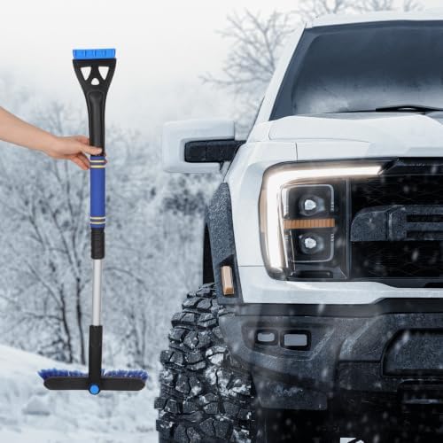 Telescopic Snow Brush with Detachable Ice Scraper Tool - Image 7