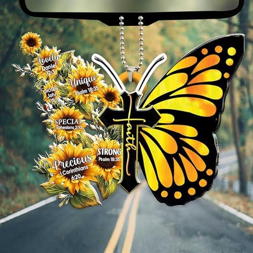 Butterfly Car Hanging Ornament, Hanging Charm Home Decoration Keepsake - Image 5