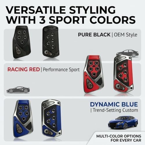 2 PCS Car Pedal Covers, Automatic Transmission Brake and Gas Pedal Pads - Image 3