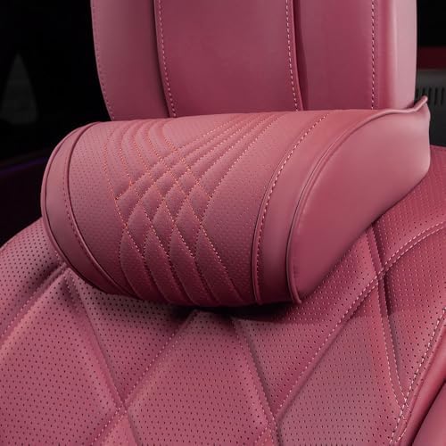 Seat Headrest Car Neck Pillow for Driving Memory Foam Red, 1 Pack by Dapucarin