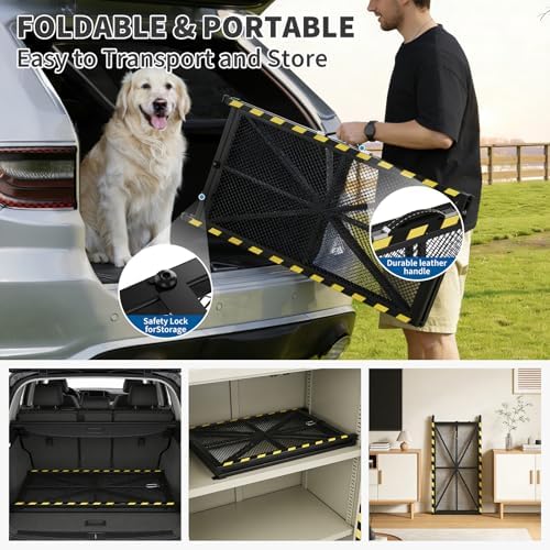 75" × 20" Vehicle Pet Ramp, Steel Dog Ramp - Image 4