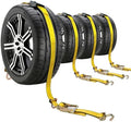 Car Hauler Straps 4-Pack Heavy Duty 2inx10ft by Autofonder