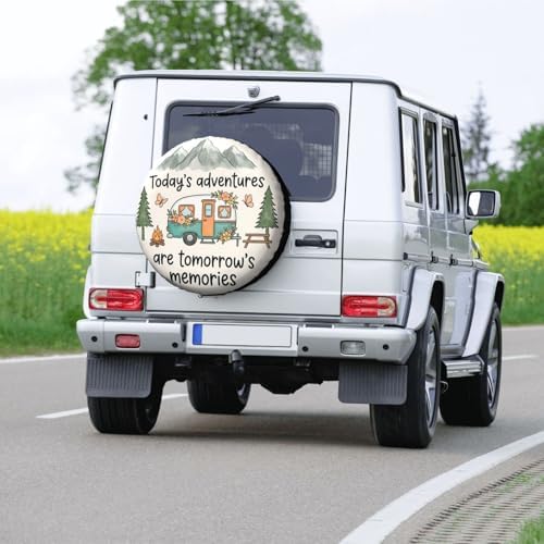 Retro Camper Spare Tire Cover SUV Trailer Truck RV 16 Inch - Image 7