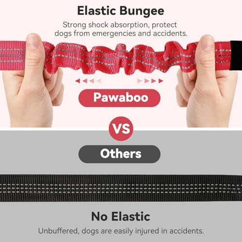 Pawaboo Dog Seatbelt for Car, 3-in-1 Dog Seat Belt Bungee, Shockproof Dogs - Image 5