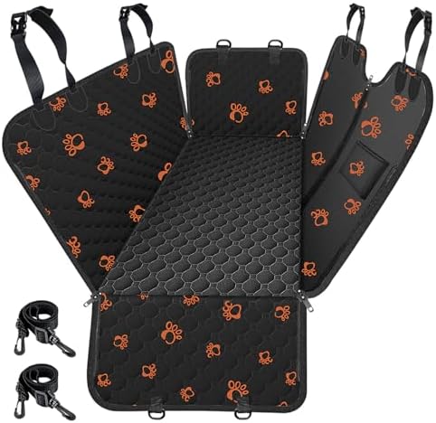 Mancro Dog Car Seat Cover for Back Seat, Waterproof Dog Hammock for Car by Mancro