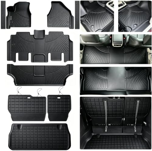 Floor Mats Set for Chrysler Pacifica/Voyager 2017-2027 by WAYIDSS