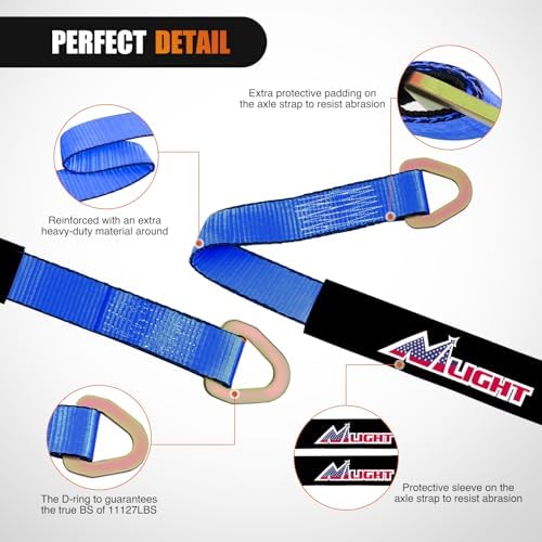 Nilight 2" x 38" Axle Tie Down Straps - Image 3