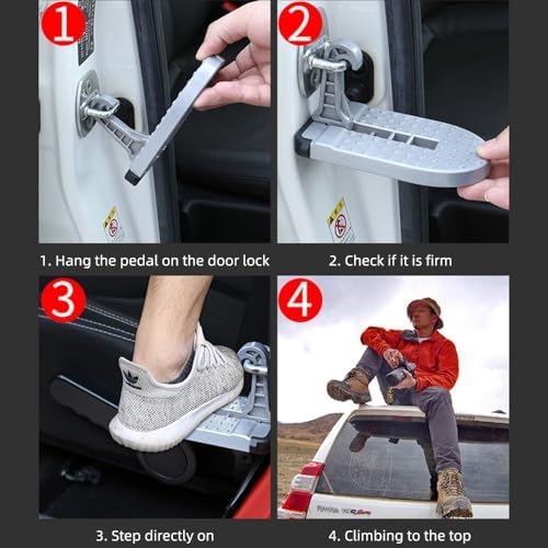 Car Door Pedal, Portable and Universal roof Channel, high-Strength Foldable - Image 6