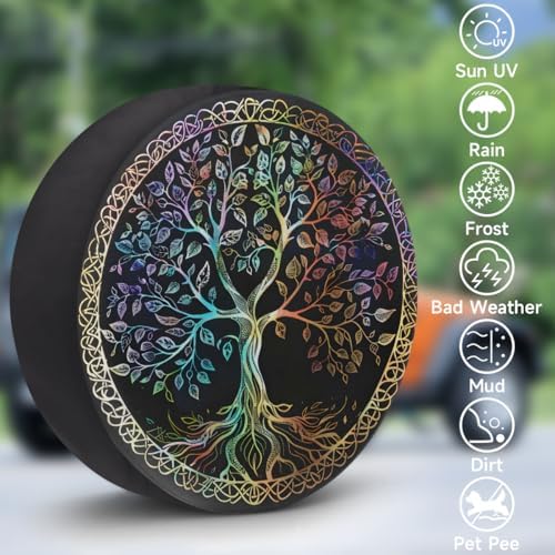 Tree of Life Spare Tire Cover Dust-Proof Spare Wheel Covers - Image 3