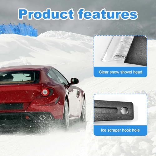 Ziciner Car Ice Scraper, Scratch Free Snow and Ice Scraper - Image 3